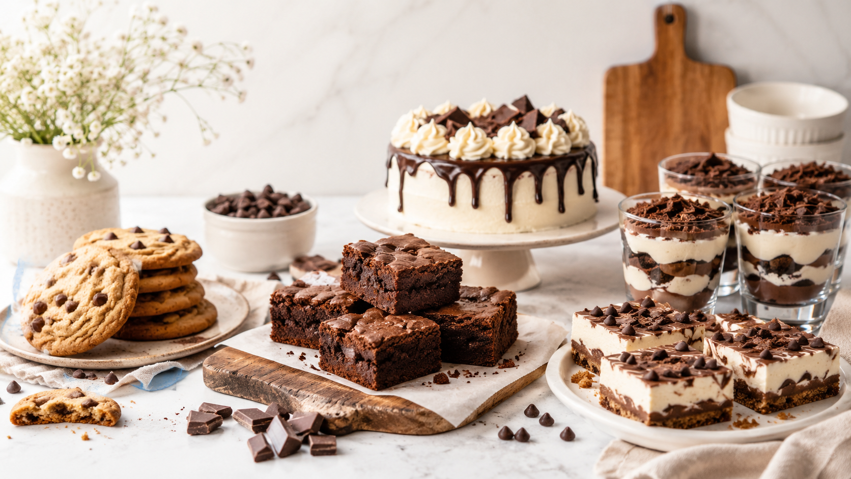 A beautiful selection of homemade desserts from Sweet Crave Lab
