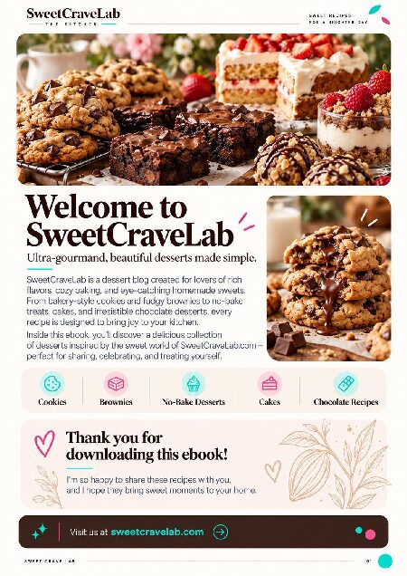 Sweet Crave Lab free dessert ebook cover
