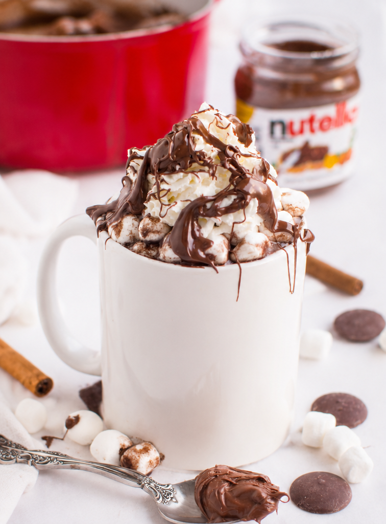 Nutella Eggnog Hot Chocolate
