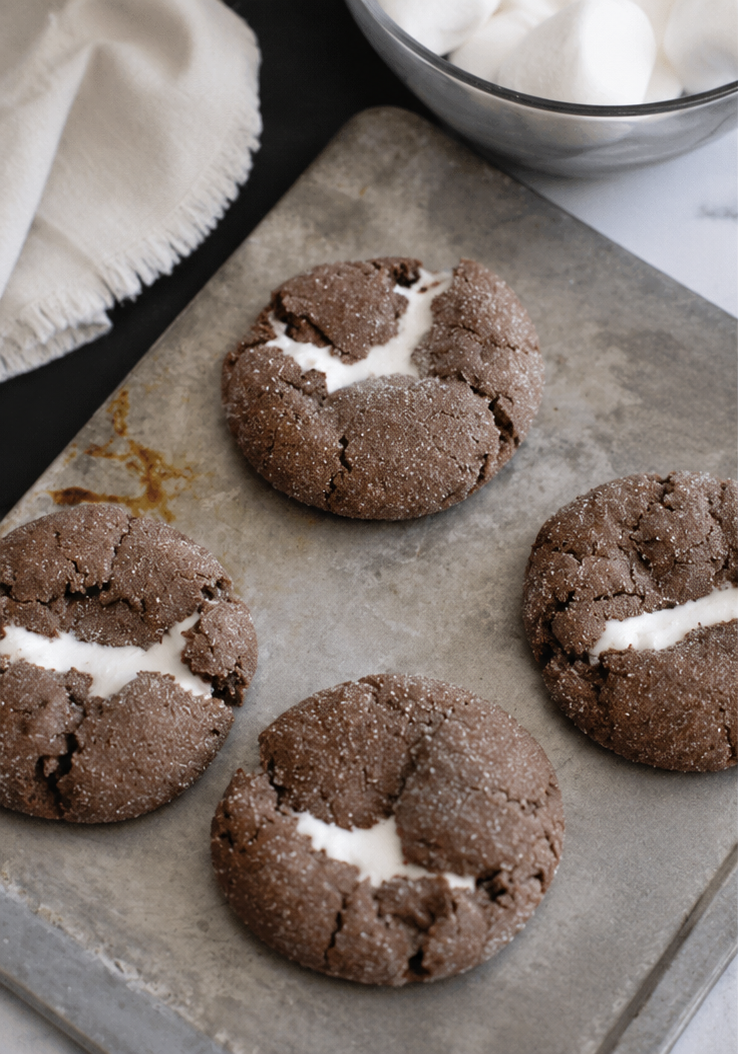 Chocolate Cookies With Marshmallow