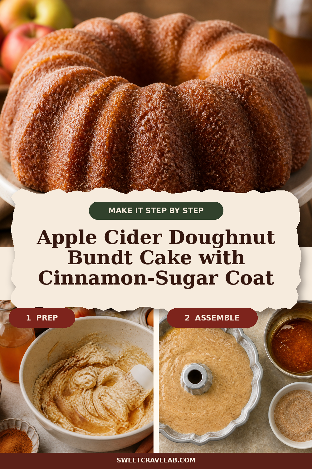 Apple Cider Donut-Style Bundt Cake with Cinnamon Sugar Coat