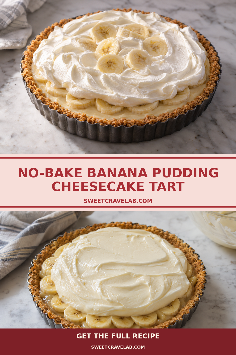 Fresh Banana Layer No-Bake Banana Pudding Cheesecake Vanilla Wafers
