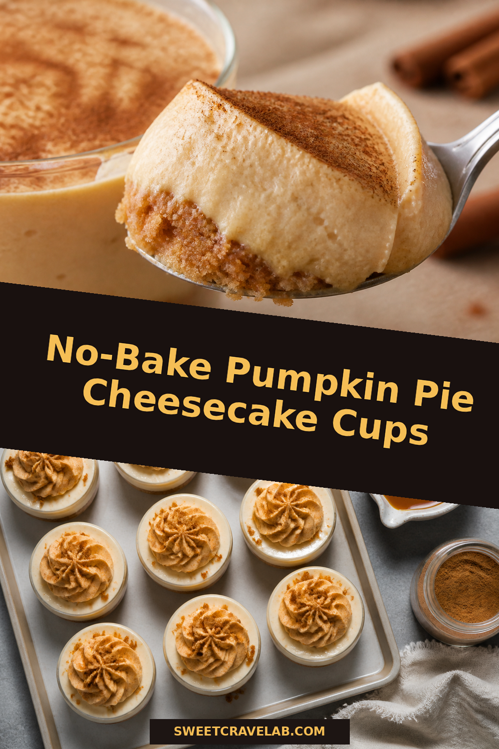 Easy No-Bake Pumpkin Pie Cheesecake Cups