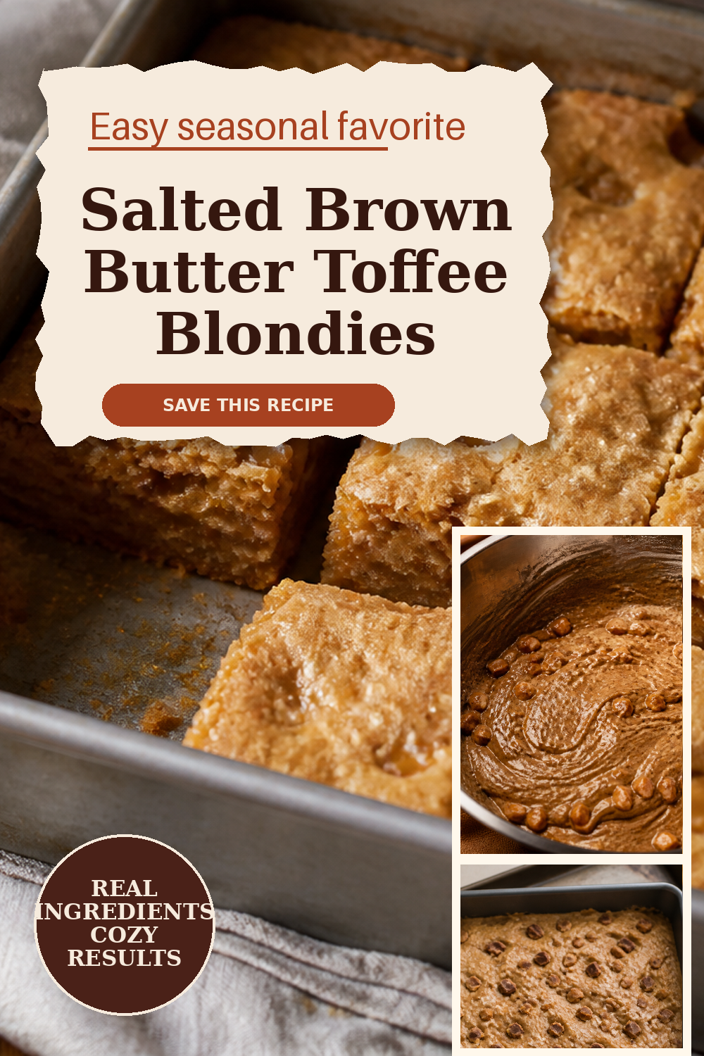 Brown Butter Toffee Blondies: Chewy Fall Bars