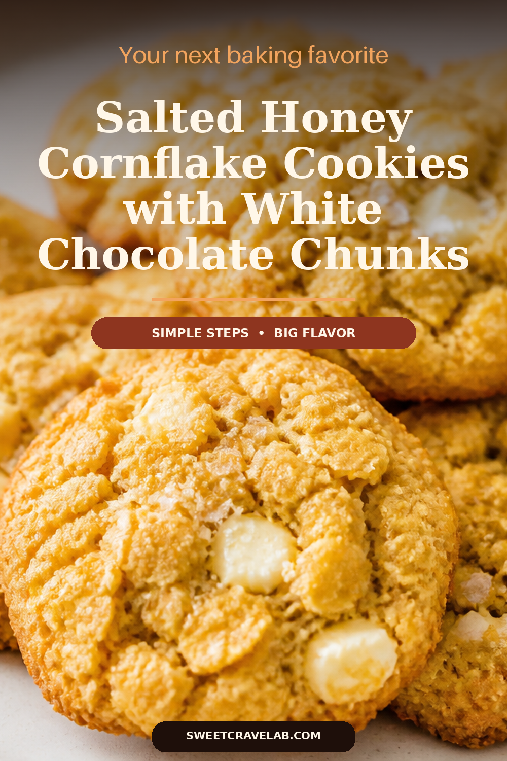 Crisp-Chewy Cornflake Cookies with Melty White Chocolate