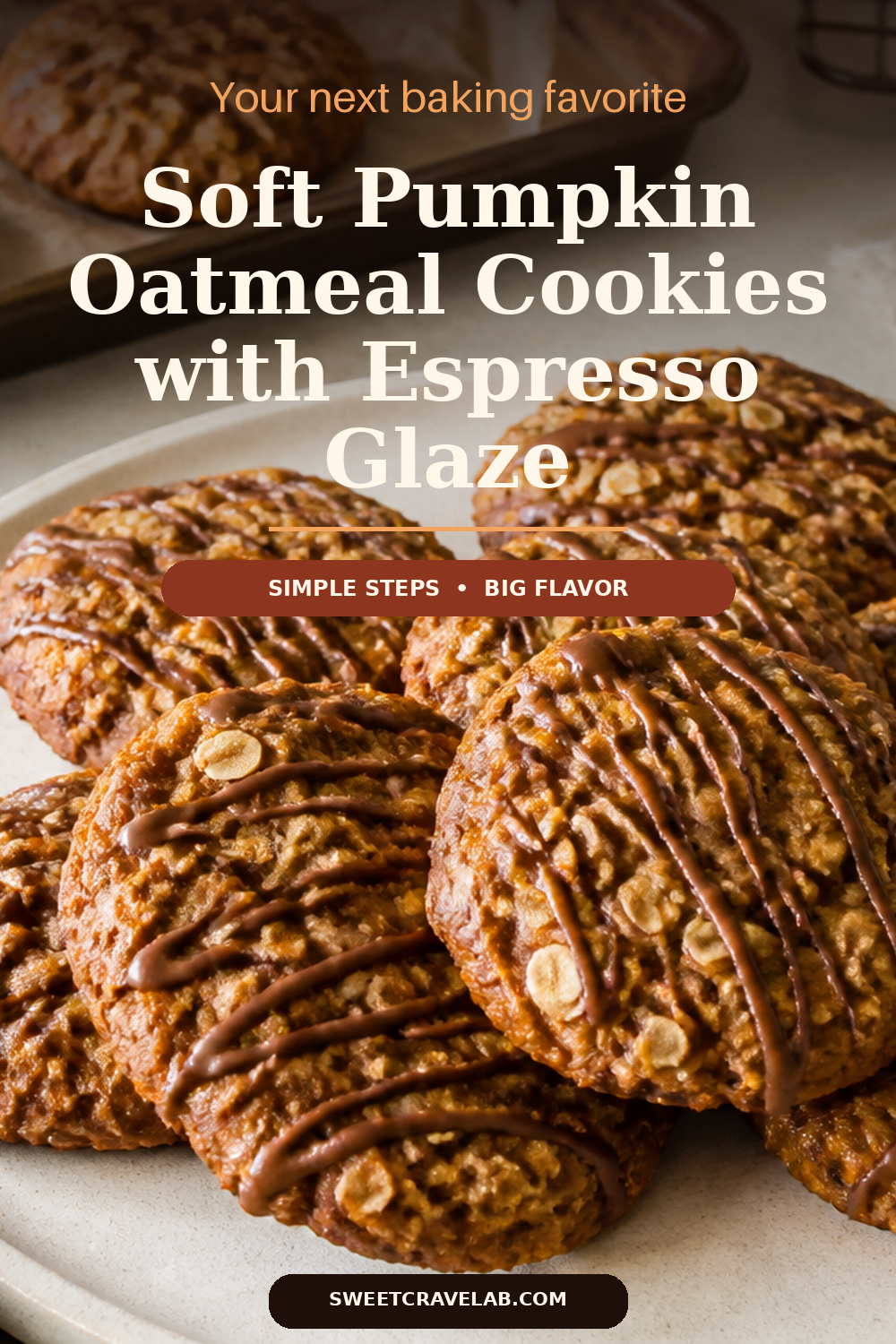 Soft Pumpkin Oatmeal Cookies (Easy Fall Cookie)