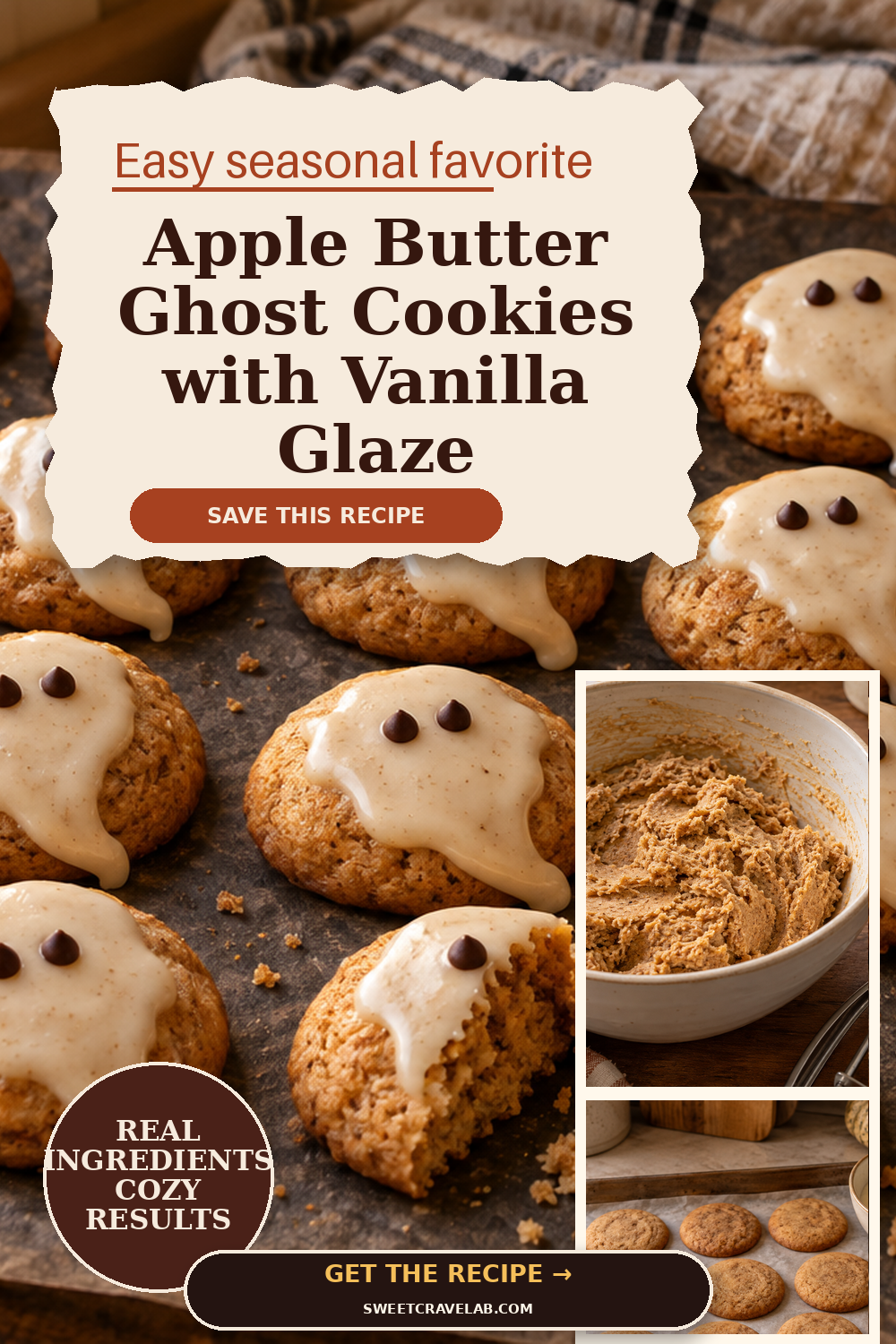 Apple Butter Ghost Cookies