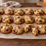 Brown butter cranberry orange cookies with white chocolate chunks