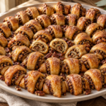 Thanksgiving pecan pie rugelach with maple filling