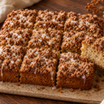 Brown butter banana coffee cake with cinnamon crumb