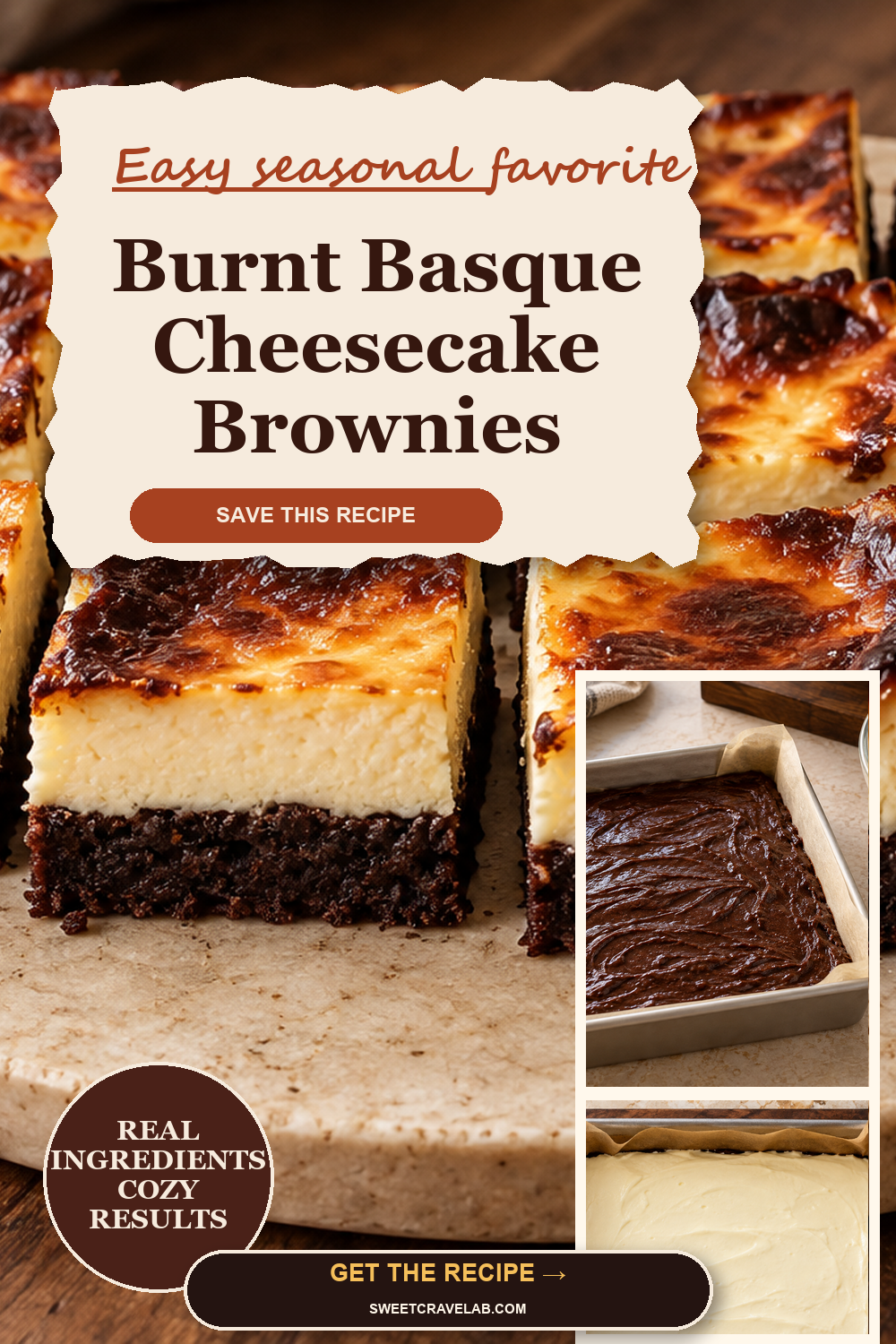 Basque Cheesecake Brownies