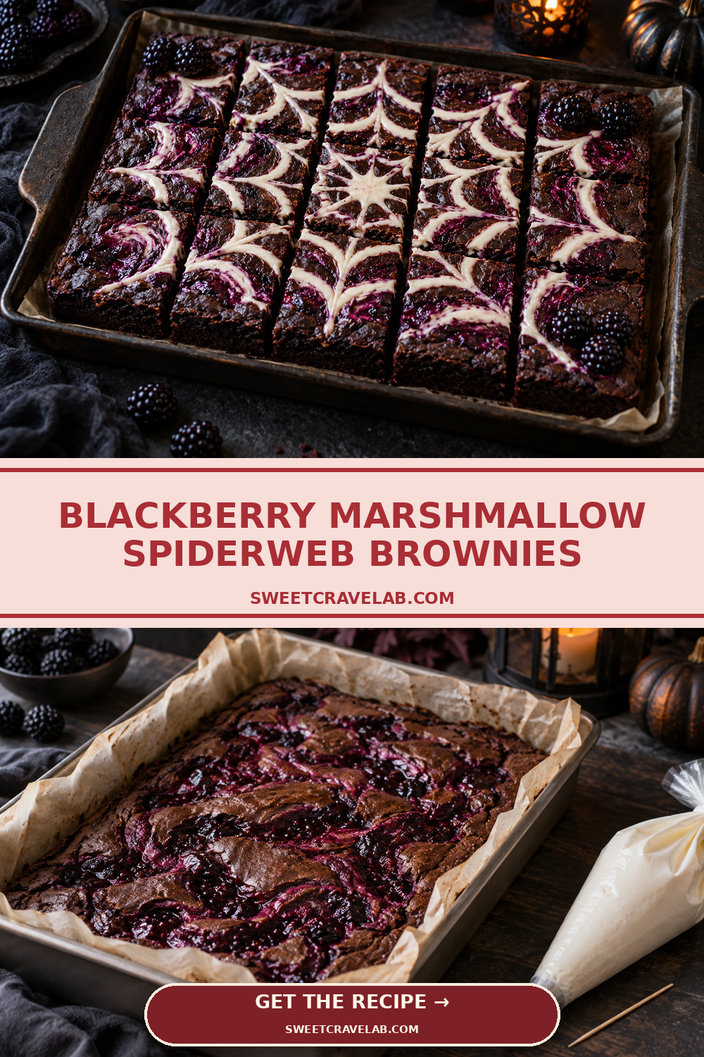 How to Make Spiderweb Brownies