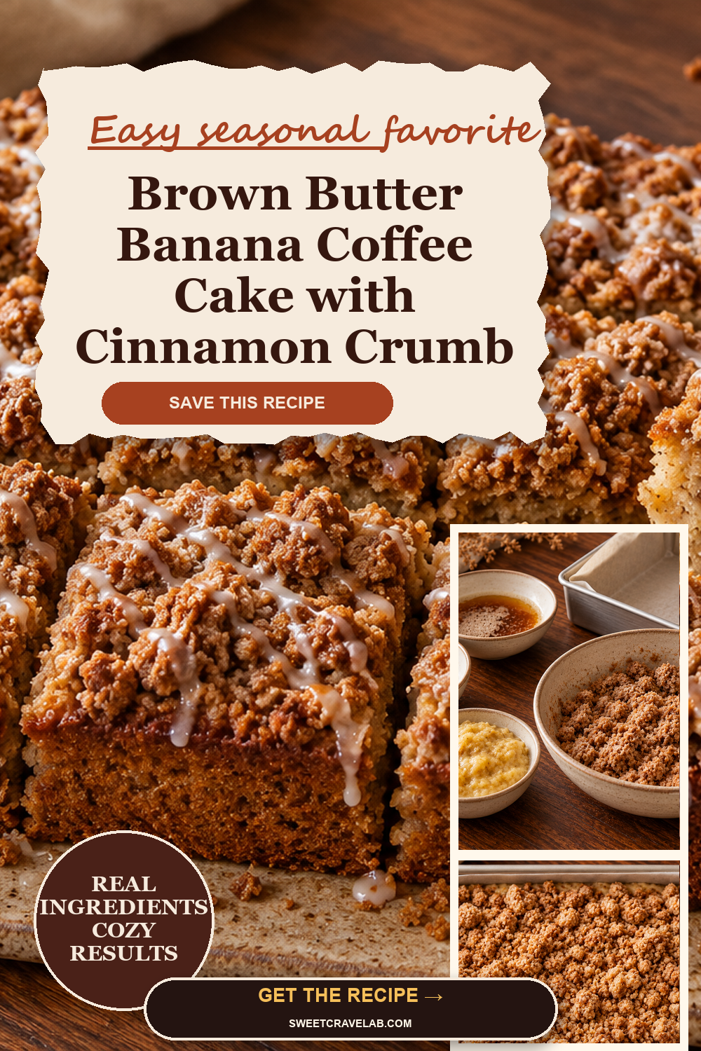 Brown Butter Banana Coffee Cake