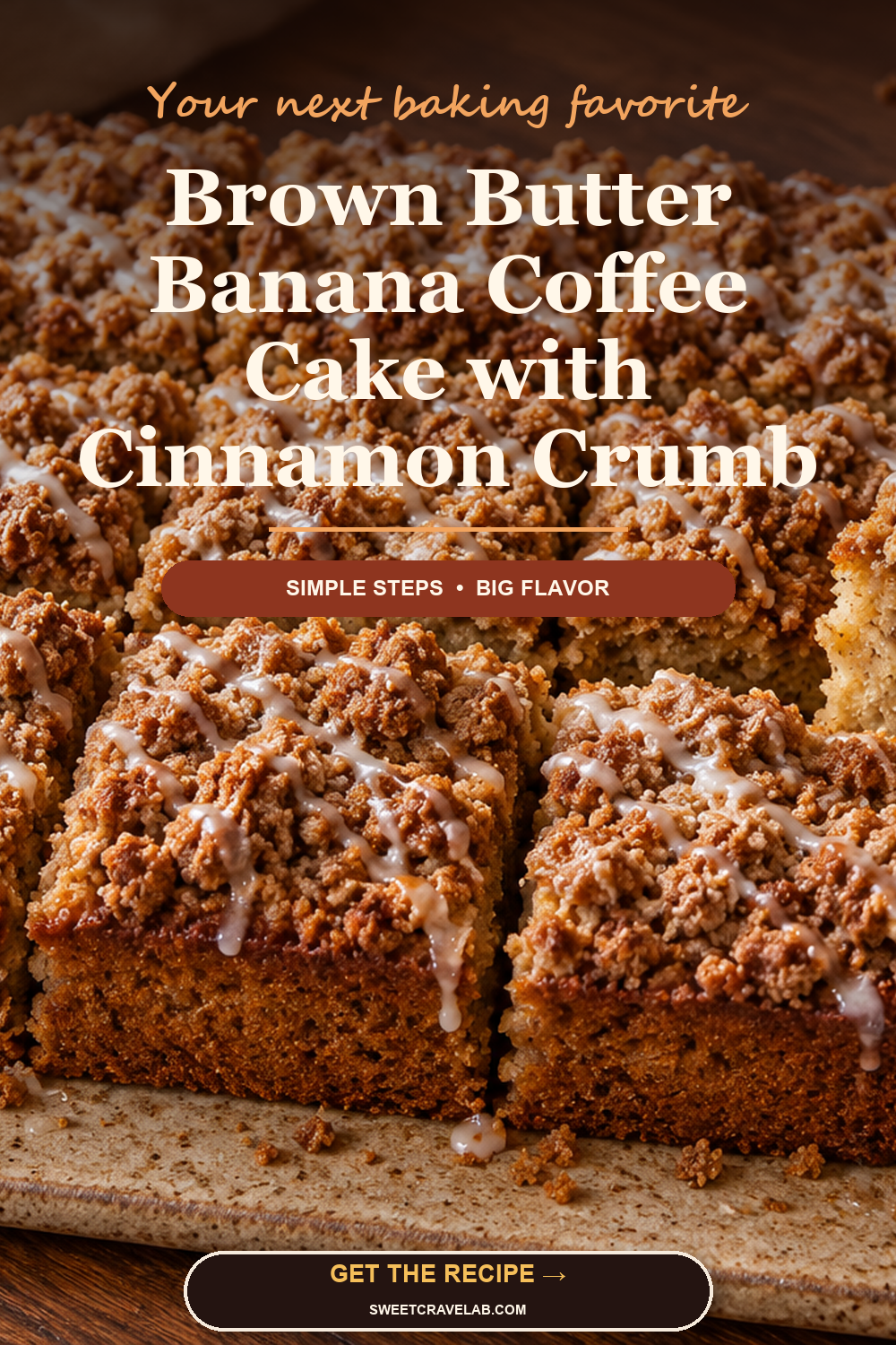 Banana Coffee Cake with Cinnamon Crumb