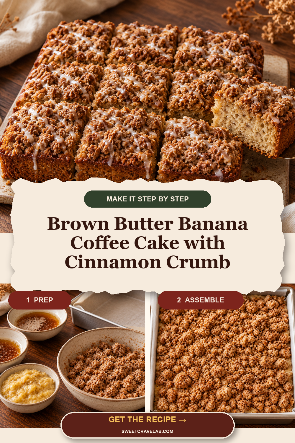 Easy Brown Butter Banana Brunch Cake