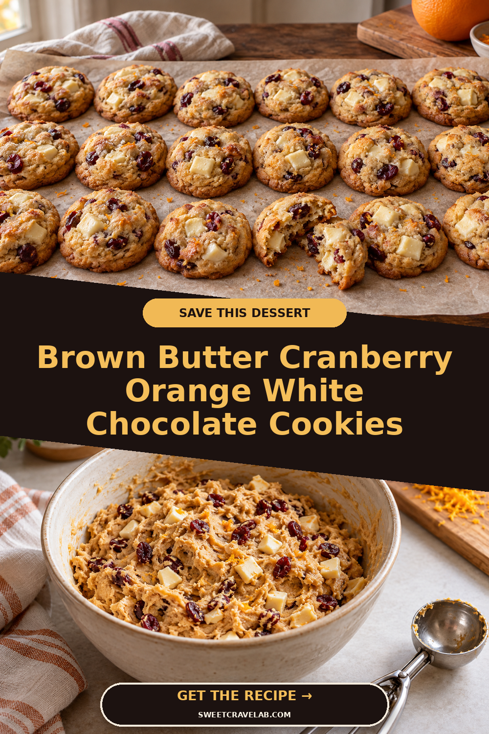Soft Cranberry White Chocolate Cookie Recipe