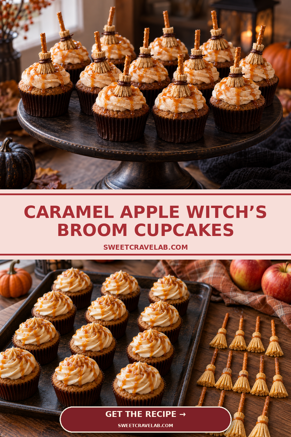 How to Make Edible Witch’s Broom Cupcakes