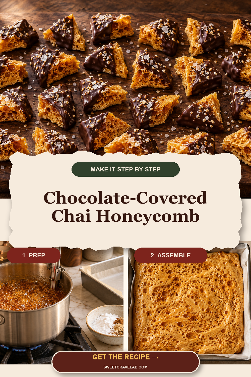 Crisp Chocolate-Dipped Honeycomb Candy