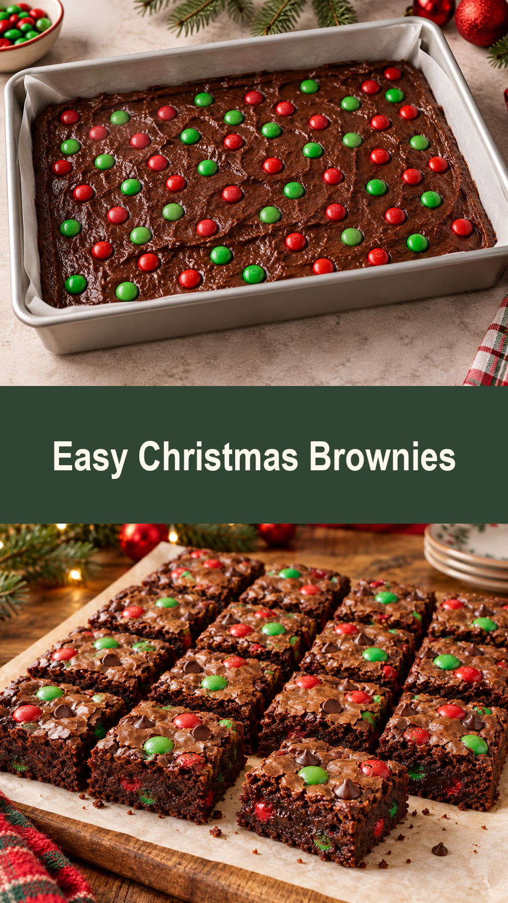 Easy Christmas Brownies