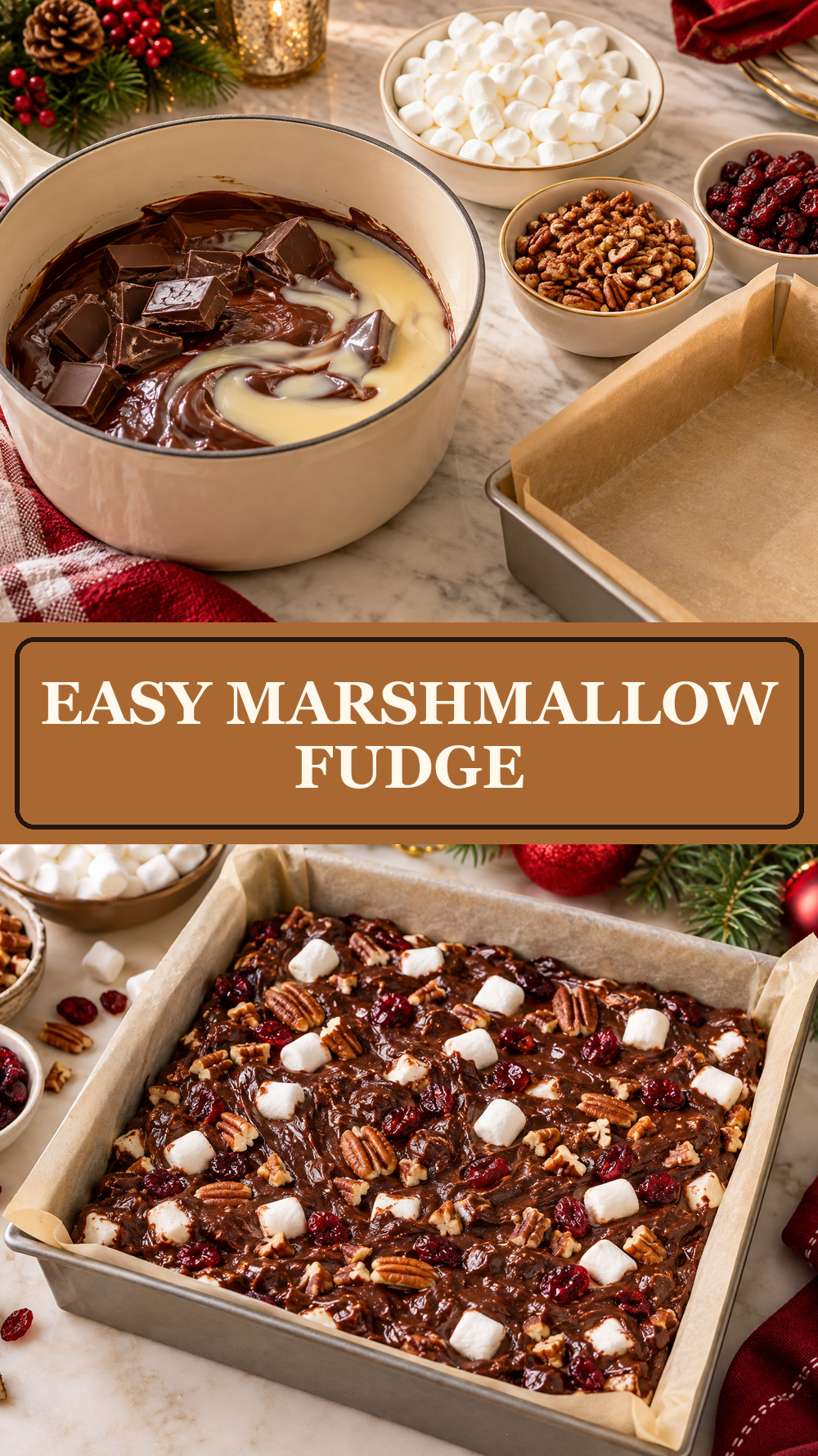 Easy Marshmallow Fudge