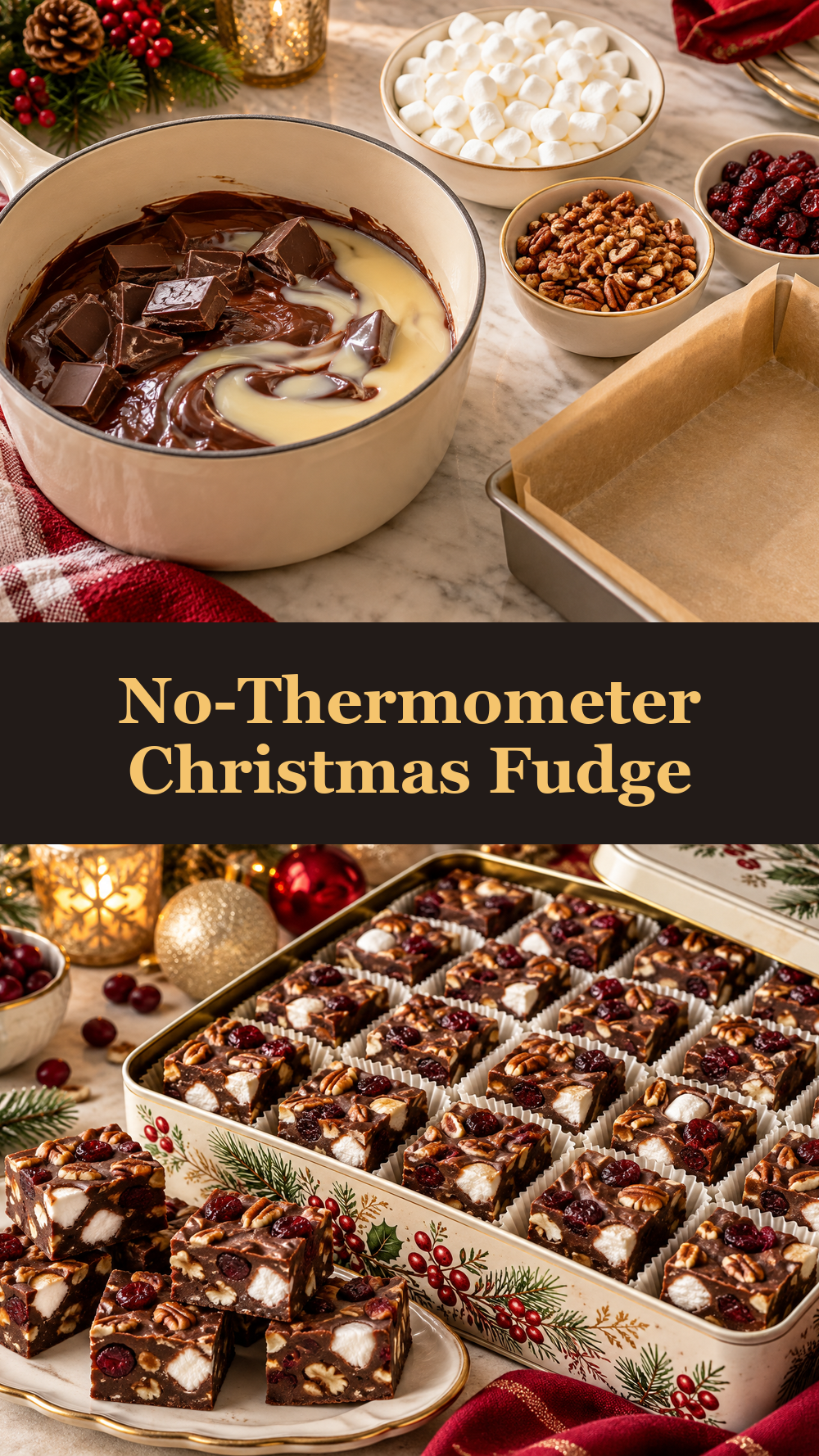 No-Thermometer Christmas Fudge