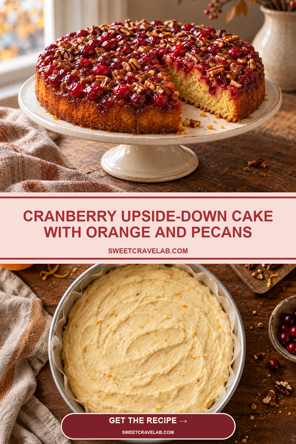 Make-Ahead Cranberry Upside-Down Cake
