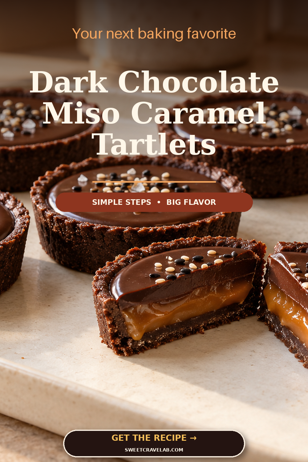 Bakery-Style Chocolate Caramel Tartlets