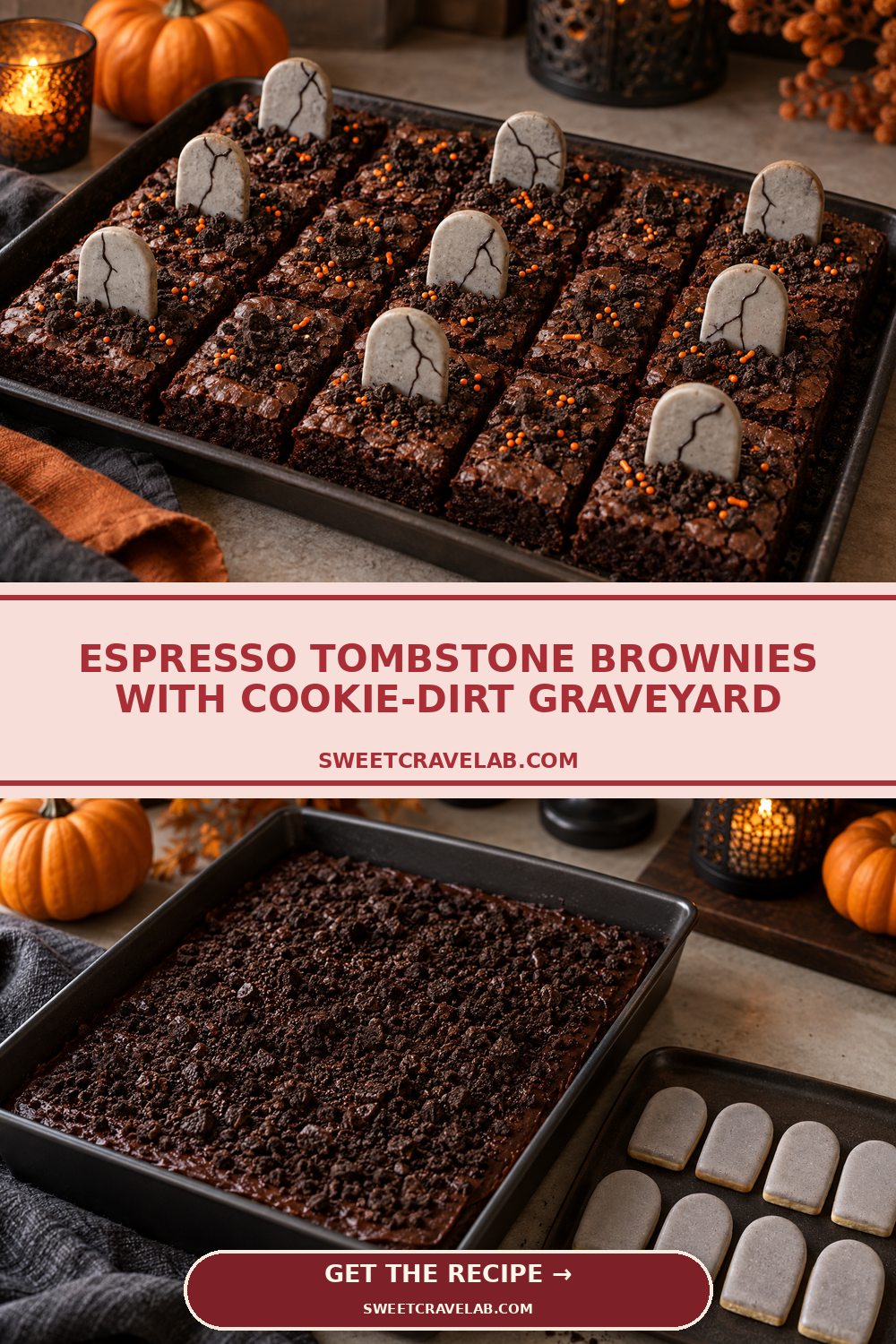 How to Make Cookie-Dirt Graveyard Brownies