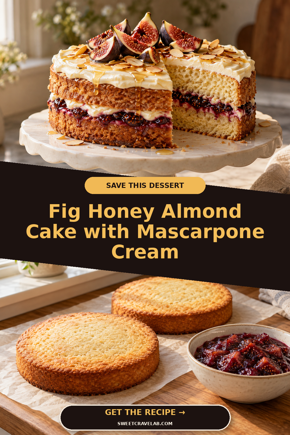How to Make a Fig Almond Layer Cake