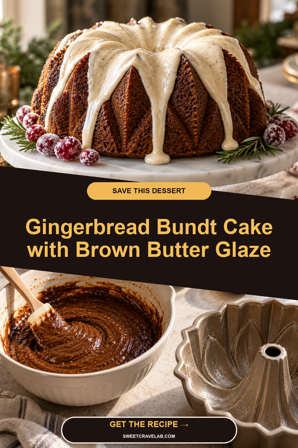 Make-Ahead Gingerbread Bundt Cake Recipe