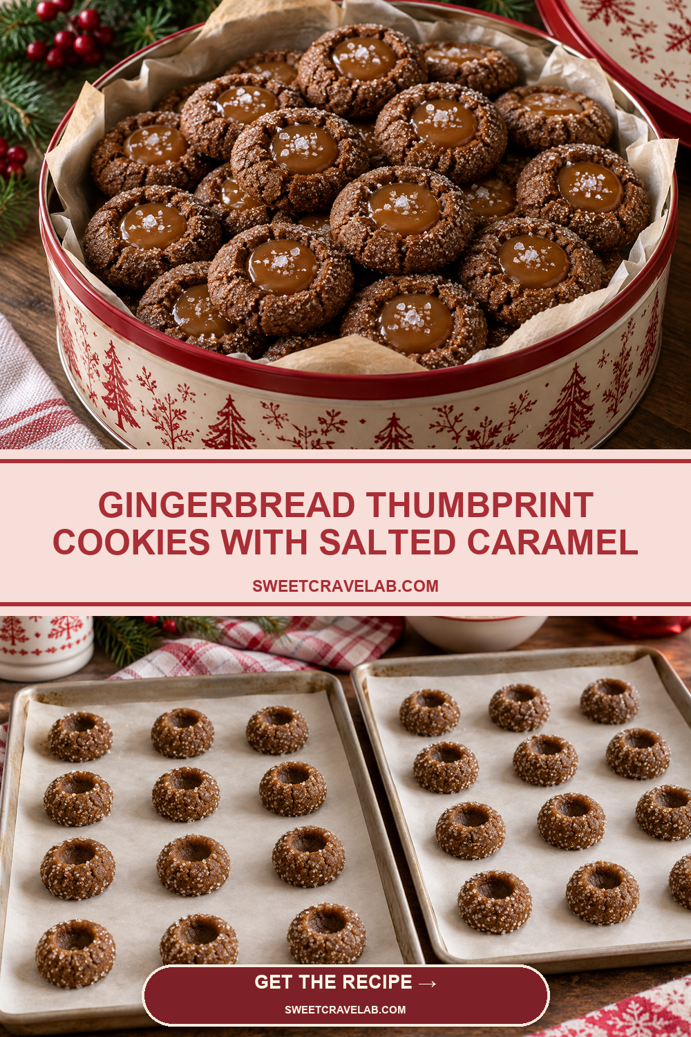 Best Gingerbread Thumbprint Cookies for Holiday Gifting