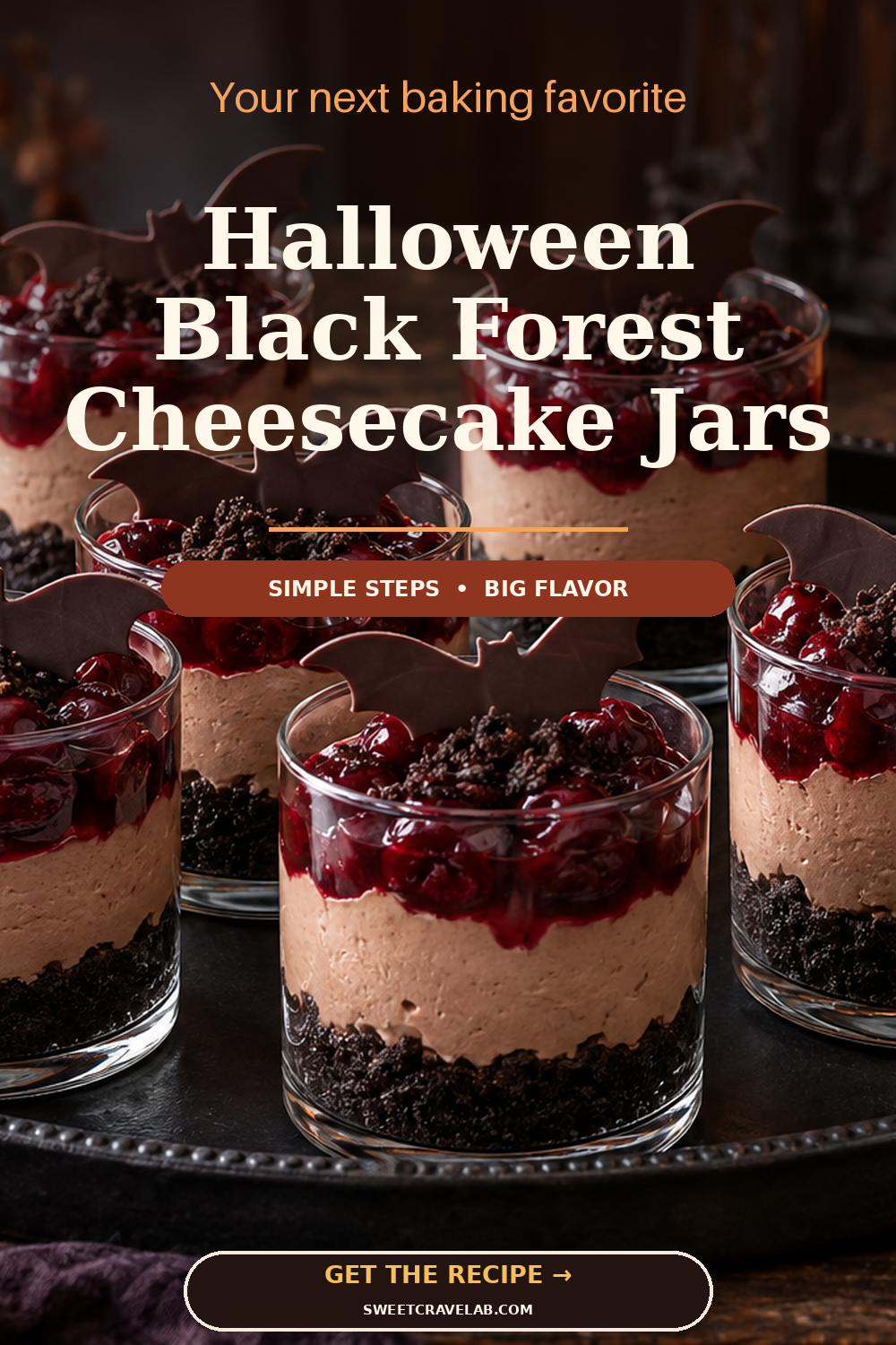 No-Bake Chocolate Cherry Cheesecake Cups