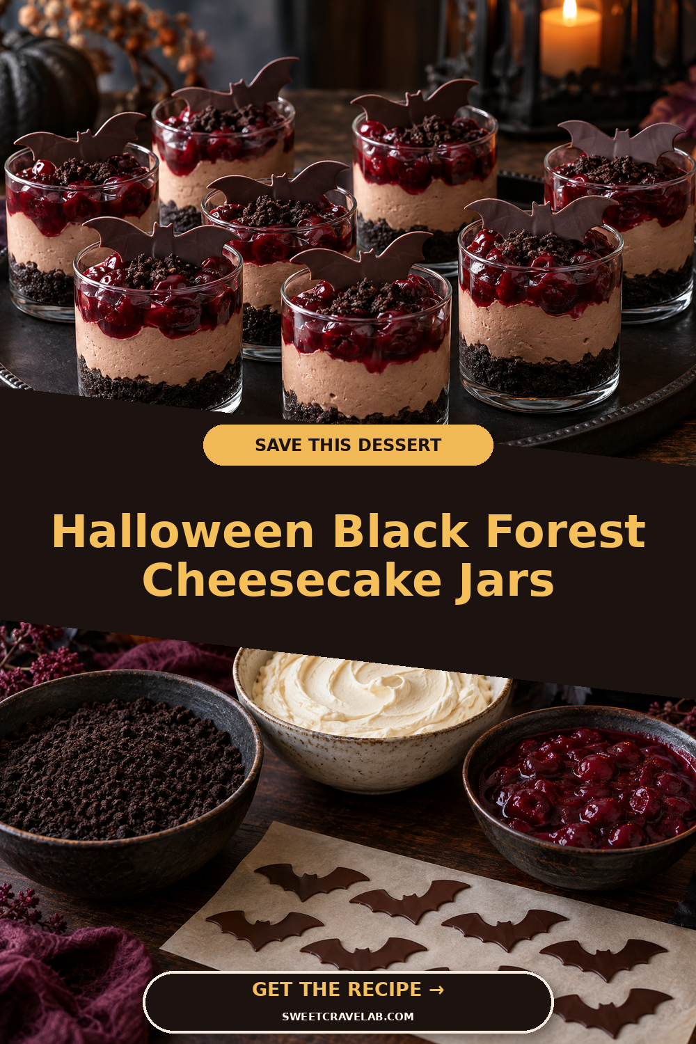 Elegant No-Bake Halloween Party Dessert