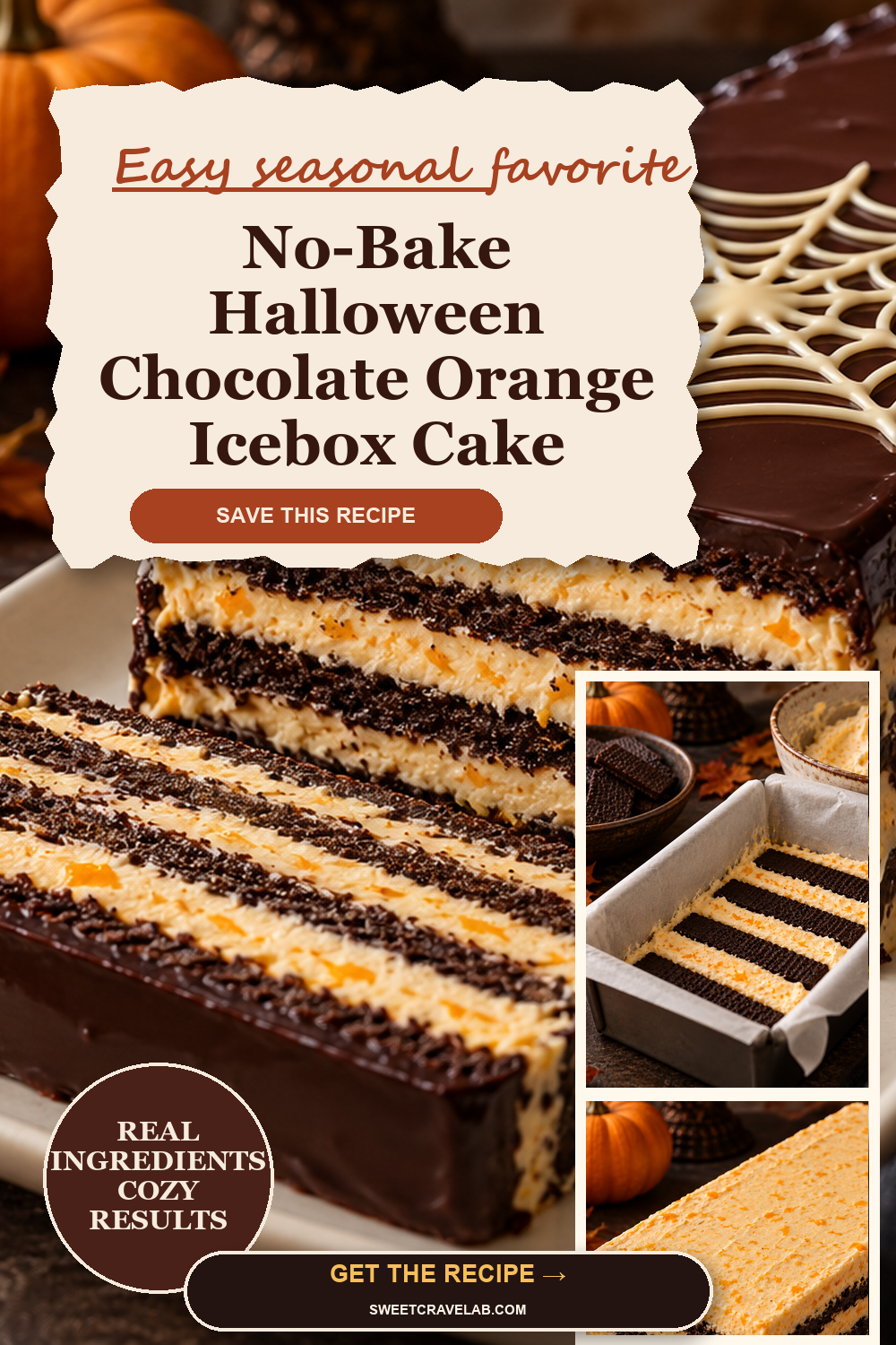 Halloween Chocolate Orange Icebox Cake