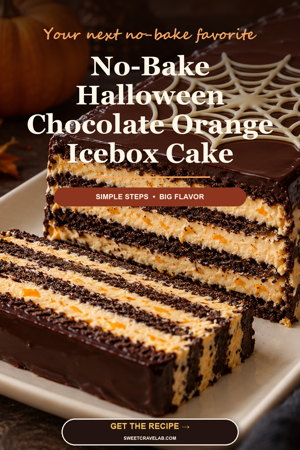 No-Bake Halloween Icebox Cake