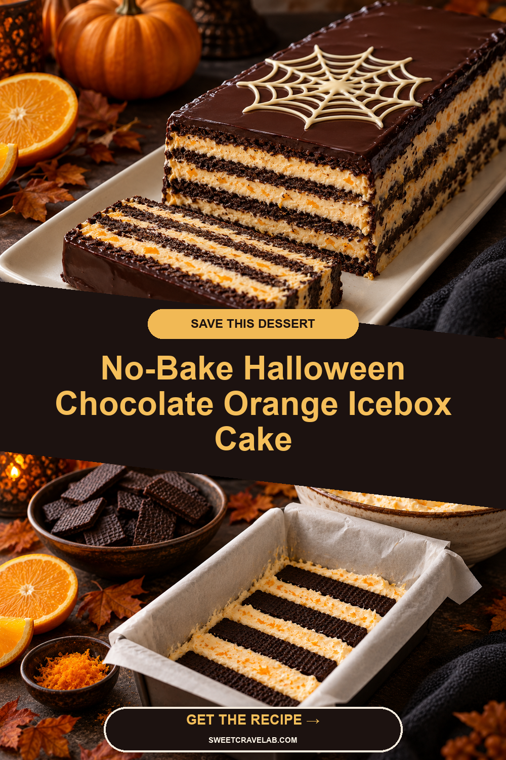 Layered Halloween Cookie Cake