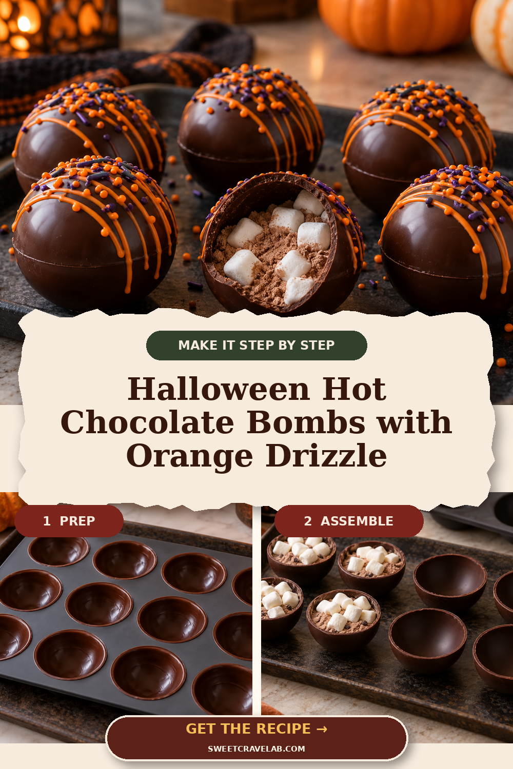 How to Make Halloween Hot Chocolate Bombs