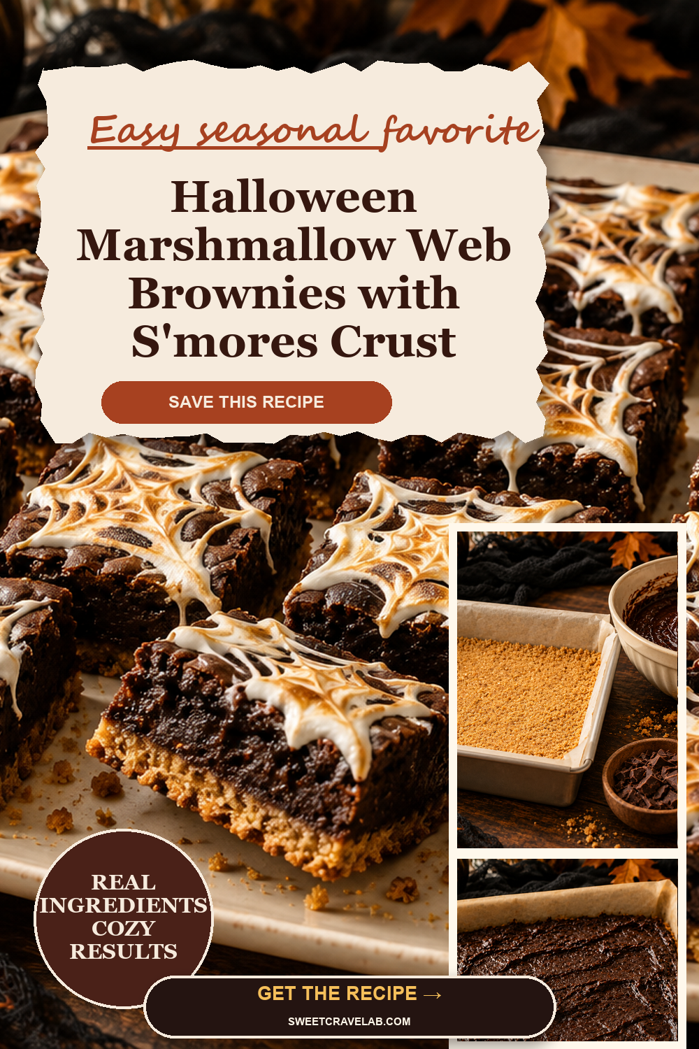 Halloween S'mores Brownies