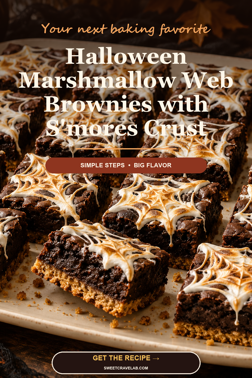 Marshmallow Web Brownies