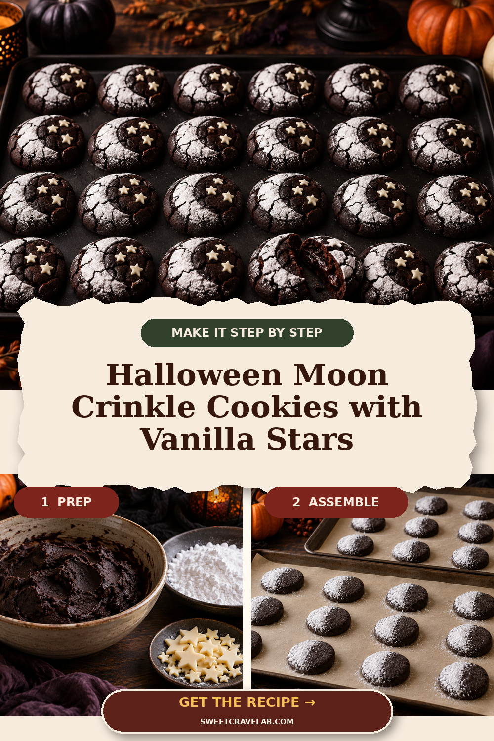 Easy Celestial Halloween Cookies