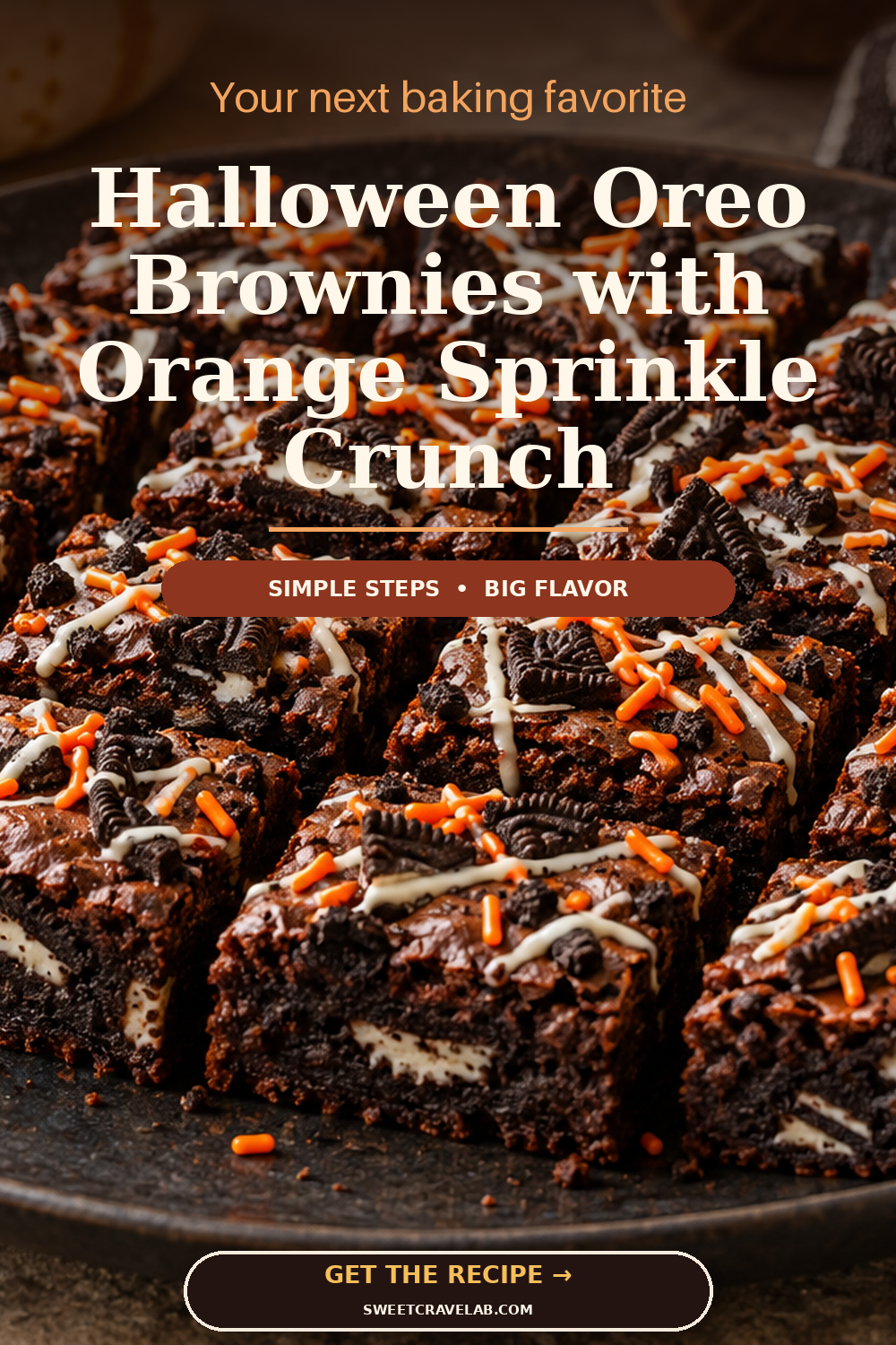 Easy Fudgy Halloween Oreo Brownies
