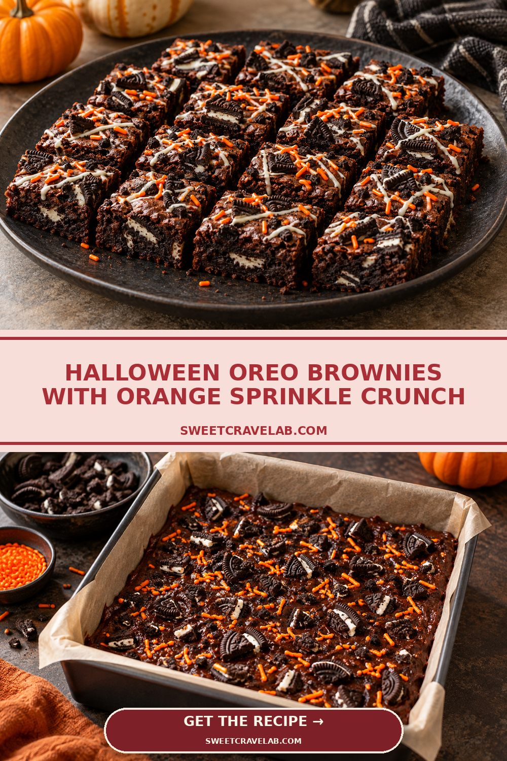 How to Make Halloween Oreo Brownies