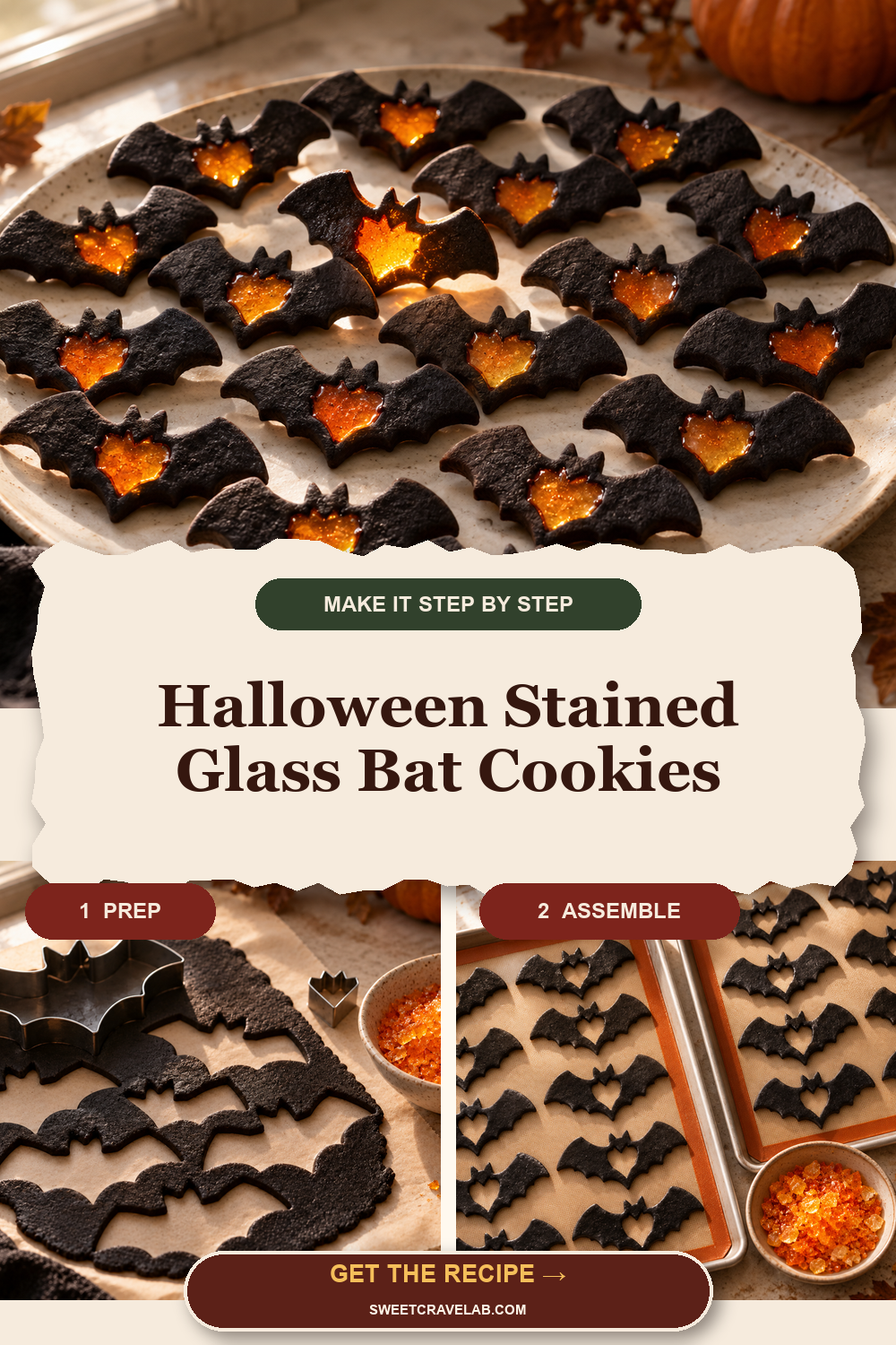 Glowing Orange Halloween Cookies