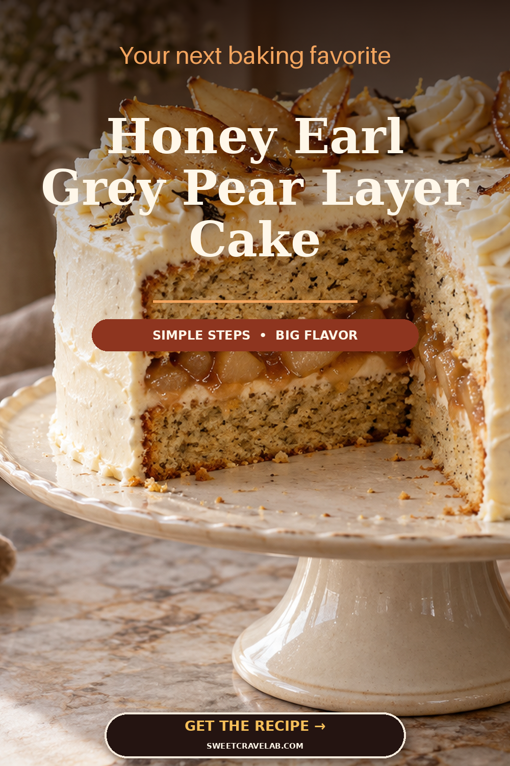 Elegant Autumn Pear Cake