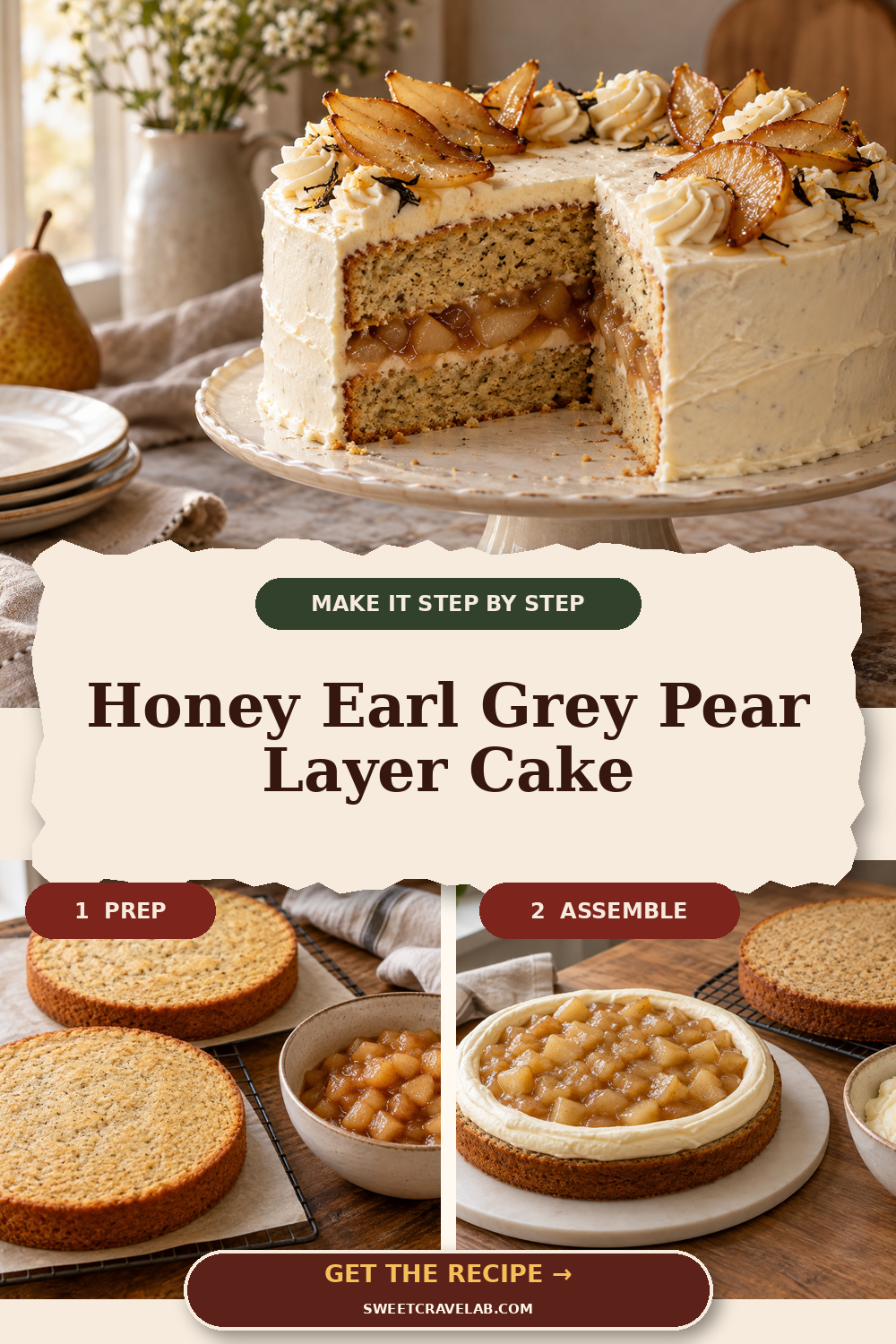 Tea-Infused Cake with Mascarpone Cream