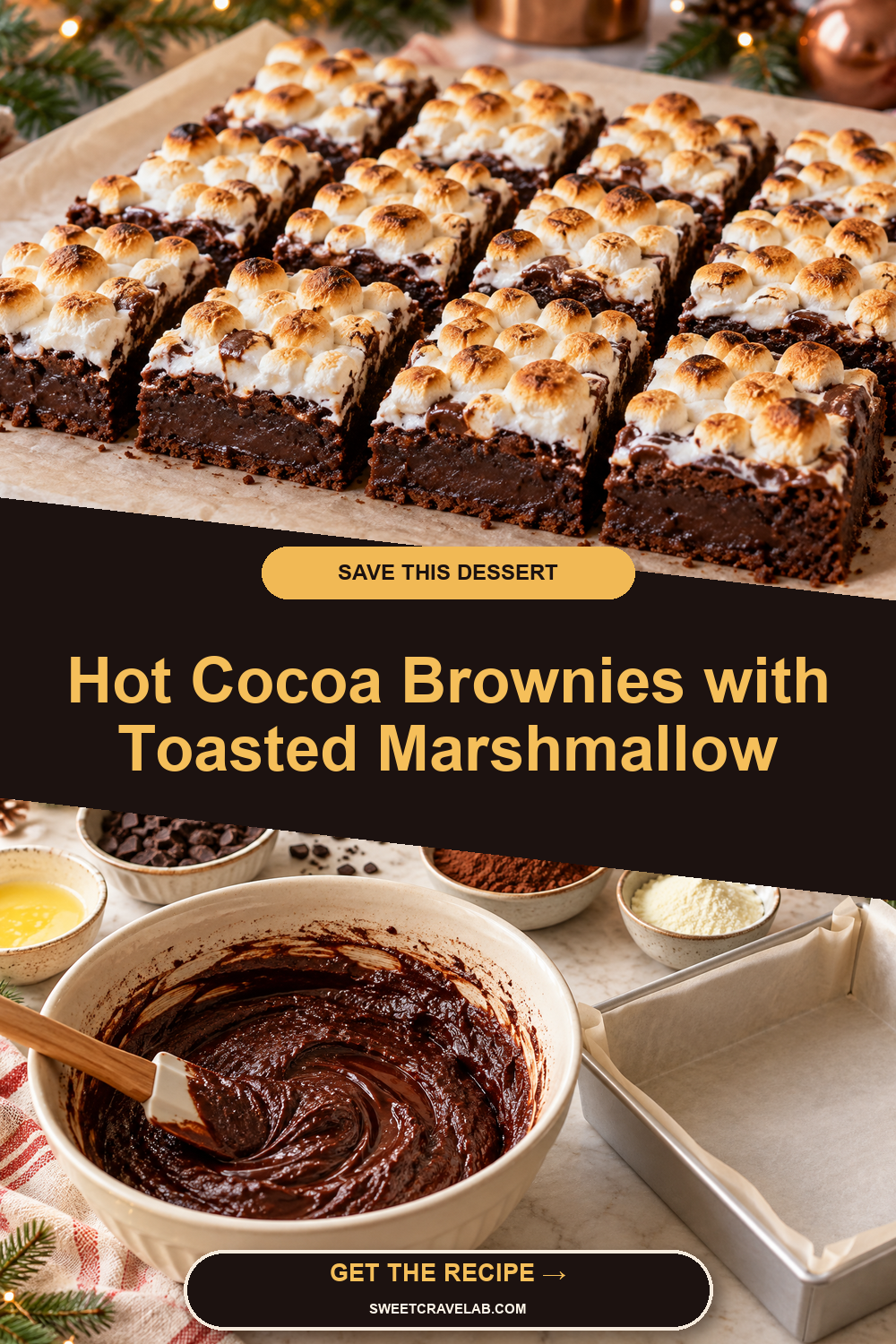 Make-Ahead Hot Cocoa Brownies Recipe