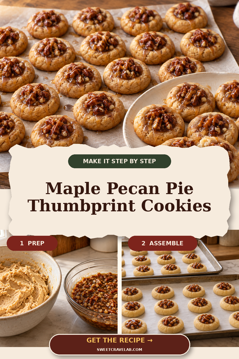 Brown Sugar Thumbprints with Maple Filling