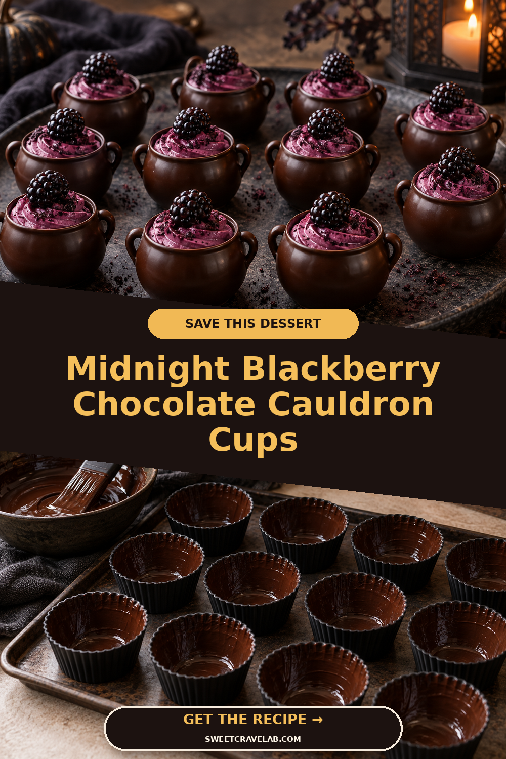 Blackberry Chocolate Halloween Treats