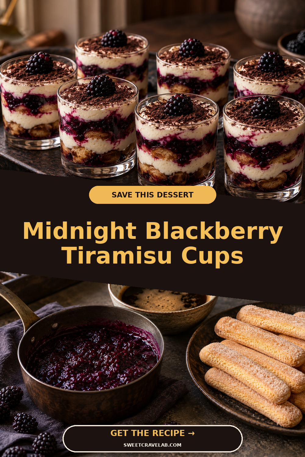 Elegant Halloween Dessert Cups