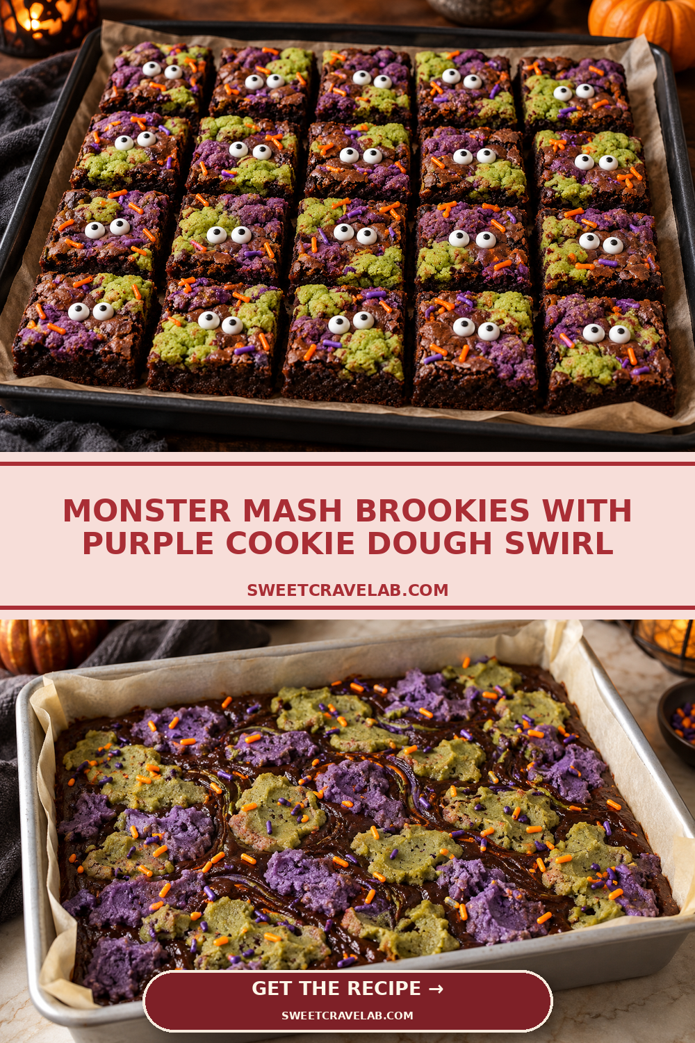 How to Make Purple and Green Brookies
